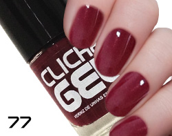 CEG77  VERNIZ CLICHE EFEITO GEL  11ML – COR 77 (6 UND)