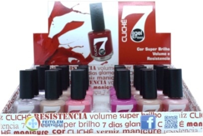 7DS013  VERNIZ CLICH 7DIAS 15ML X  24UND  SORT 013
