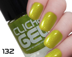 CEG132  VERNIZ CLICHE EFEITO GEL  11ML – COR 132 (6 UND)