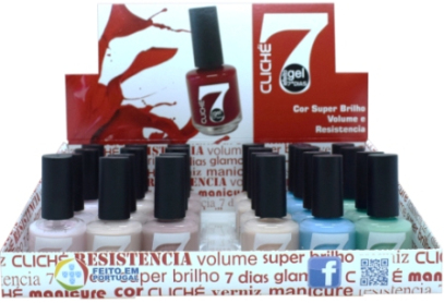 7DS012  VERNIZ CLICH 7DIAS 15ML X  24UND  SORT 012